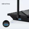 TP-Link Archer AX5400 Multi-Gigabit WiFi 6 Router, Wi-Fi 6 (802.11ax), Dual-band (2.4 GHz / 5 GHz), Ethernet LAN, Black, Desktop/pole router