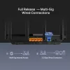 TP-Link Archer AX5400 Multi-Gigabit WiFi 6 Router, Wi-Fi 6 (802.11ax), Dual-band (2.4 GHz / 5 GHz), Ethernet LAN, Black, Desktop/pole router