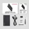 HDD/SSD enclosure Axagon EE25-GTR USB-C 3.2 Gen 2 Black 2.5 inch