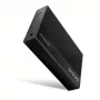 Axagon EE35-GTR USB-C 5Gbps - SATA 6G, 3.5 RIBBED box BLACK - USB Typ C HDD enclosure 3.5 inch