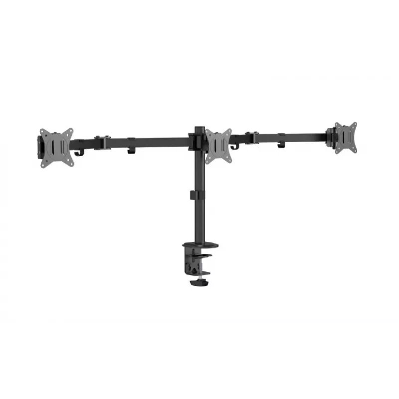 Gembird MA-D3-01 Adjustable Desk 3-Display Mounting Arm, 17-27 inch, up to 7 kg