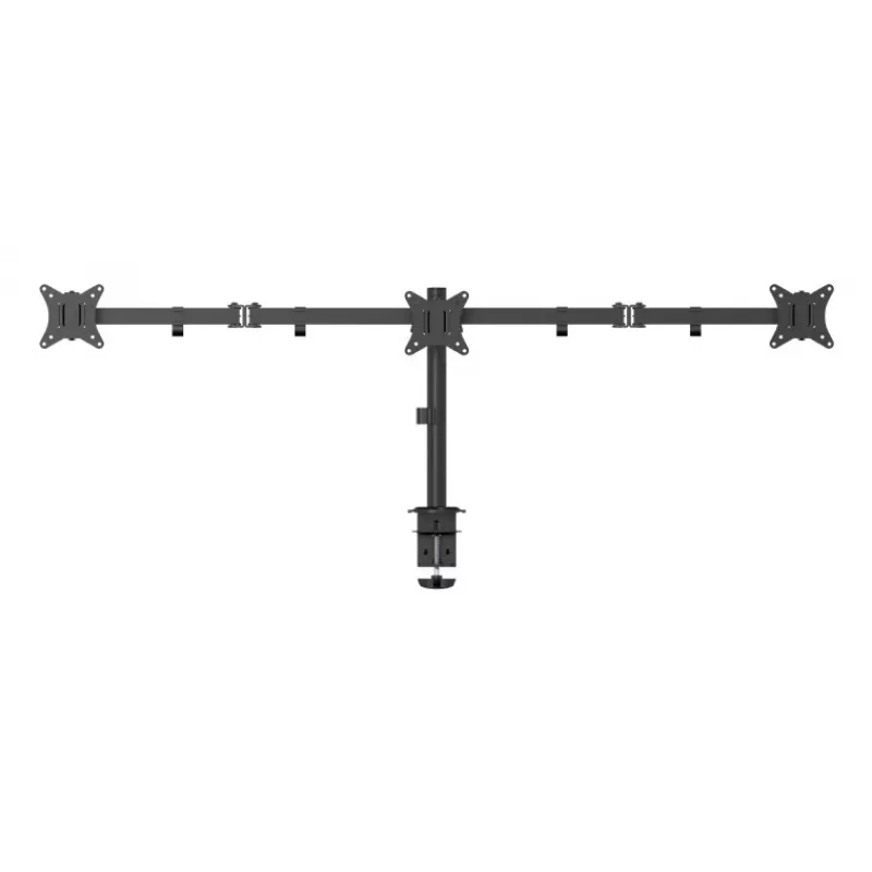 Gembird MA-D3-01 Adjustable Desk 3-Display Mounting Arm, 17-27 inch, up to 7 kg