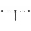 Gembird MA-D3-01 Adjustable Desk 3-Display Mounting Arm, 17-27 inch, up to 7 kg