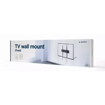 TV mount Gembird WM-55F-02 black, for 32–55 inch screens, max load 40 kg, VESA 200x200–400x400, slim 2.5 cm