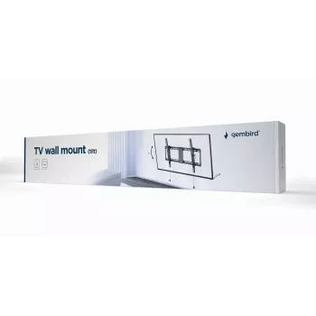 Wall TV mount GEMBIRD WM-80T-01 for 37–80 inch screens, steel, tilt -12°/+3°, VESA 200x200–600x400, 70 kg