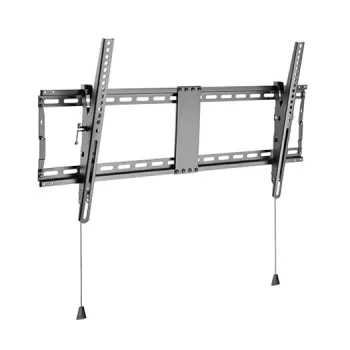 Wall TV mount Gembird WM-90T-01 for 43–90 inch screens, VESA 200x200–800x400, tilt -12°–3°, 70 kg capacity, black