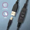 Axagon ADR-215B USB 2.0 A-M -> B-M active connecting/repeater cable 15m