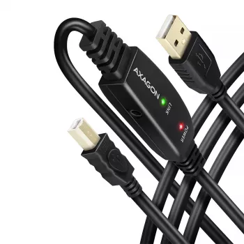 Axagon ADR-220B USB 2.0 A-M -> B-M active connecting/repeater cable 20m