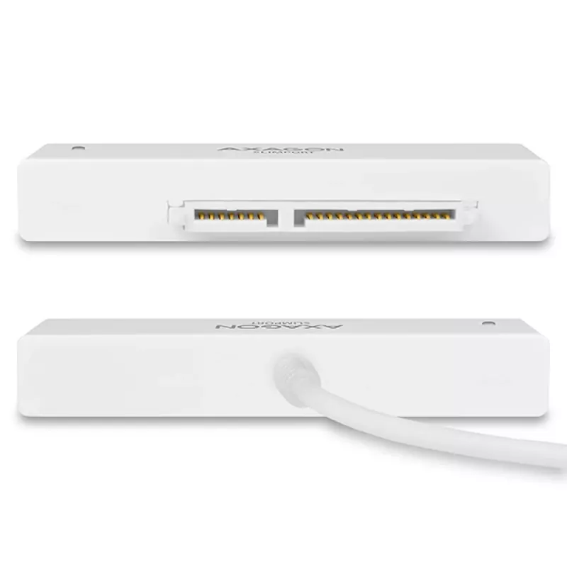 Axagon ADSA-1S USB 2.0 - 2.5 inch HDD SATA, HDD/SSD enclosure, 2.5 inch, Serial ATA, Serial ATA II, Serial ATA III, 0.48 Gbit/s, USB connectivity, White