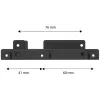 Axagon RHD-225 METAL bracket for 2x 2.5 inch HDD/SSD into 3.5 inch bay, fan mount