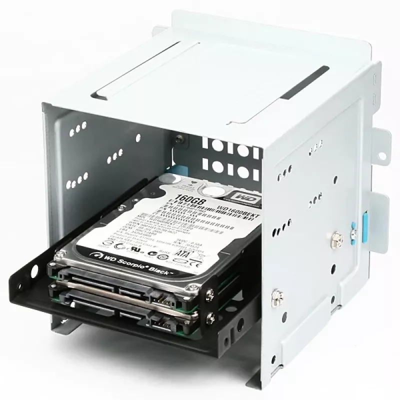 Axagon RHD-225 METAL bracket for 2x 2.5 inch HDD/SSD into 3.5 inch bay, fan mount