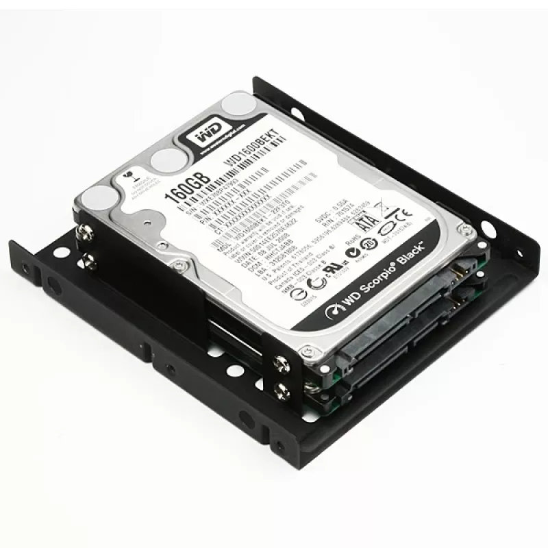 Axagon RHD-225 METAL bracket for 2x 2.5 inch HDD/SSD into 3.5 inch bay, fan mount
