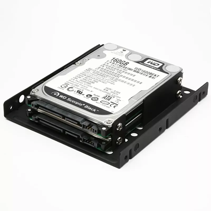 Axagon RHD-225 METAL bracket for 2x 2.5 inch HDD/SSD into 3.5 inch bay, fan mount