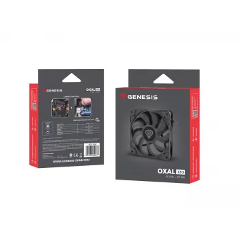 GENESIS Oxal 120 Computer case Fan 12 cm Black 1 pc(s)