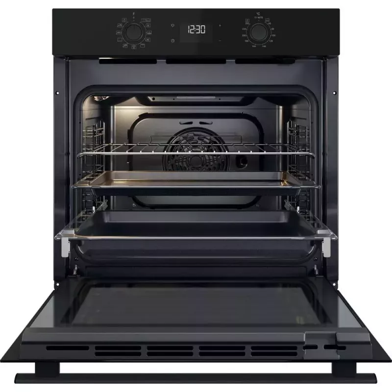 Built-in electric oven WHIRLPOOL OMR58HU1B — 71 L, A+, hydrolytic self-cleaning, convection, grill, telescopic rail