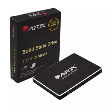 2.5 inch SATA III SSD AFOX SD250-256GN — 256 GB, TLC, 2.5-inch, SATA III, MTBF 2,000,000 h