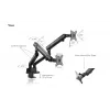 ICY BOX IB-MS314-T 81.3 cm (32 inch) Desk Black
