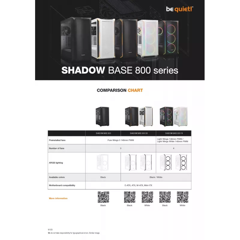 be quiet Shadow Base 800 FX White Midi Tower
