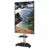 Techly Floor Stand with Shelf Trolley TV LCD/LED/Plasma 37-70 inch Silver