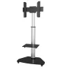 Techly Floor Stand with Shelf Trolley TV LCD/LED/Plasma 37-70 inch Silver