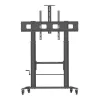 Multimedia cart TECHLY ICA-TR230 Black for flat panel up to 110 inch, VESA 900x600, height 1850 mm, load 120 kg