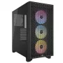 CORSAIR Mid-tower Pc Case - 3000d RGB Airflow - Black
