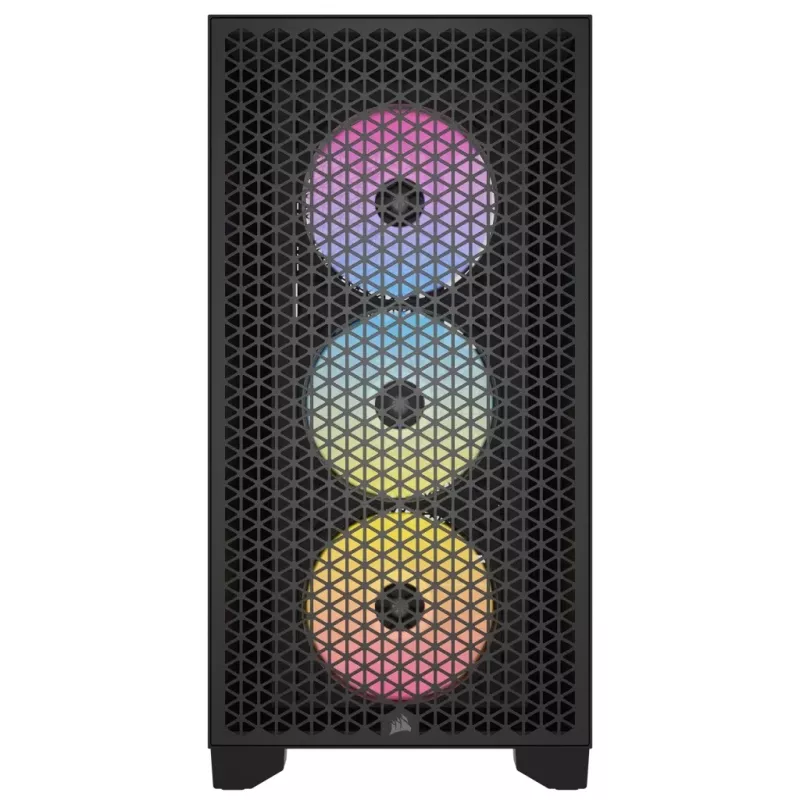 CORSAIR Mid-tower Pc Case - 3000d RGB Airflow - Black