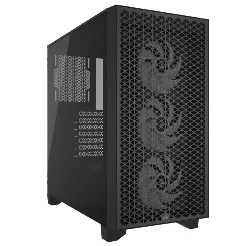 CORSAIR Mid-tower Pc Case - 3000d RGB Airflow - Black