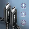 Axagon BUCM2-CM20AB Data and charging USB 480Mbps cable 2 m. PD 240W, 5A. Black braided