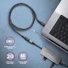 Axagon BUCM32-CF15AB SPEED+ USB-C USB 20Gbps extension cable 1.5 m