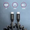 USB Cable Axagon BUCM-CM20TB 1.1m PD 60W 3A Black