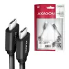 USB Cable Axagon BUCM-CM20TB 1.1m PD 60W 3A Black