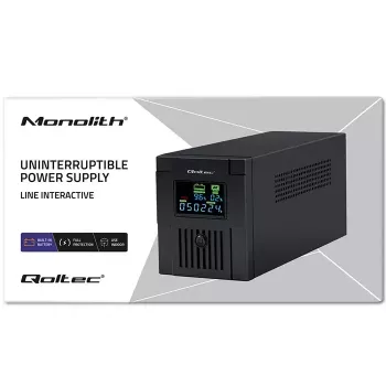 Uninterruptible Power Supply Qoltec 53771 2 kVA 1200 W 2 AC outlets