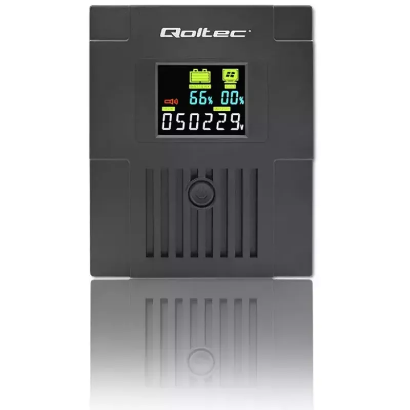 Uninterruptible Power Supply Qoltec 53771 2 kVA 1200 W 2 AC outlets
