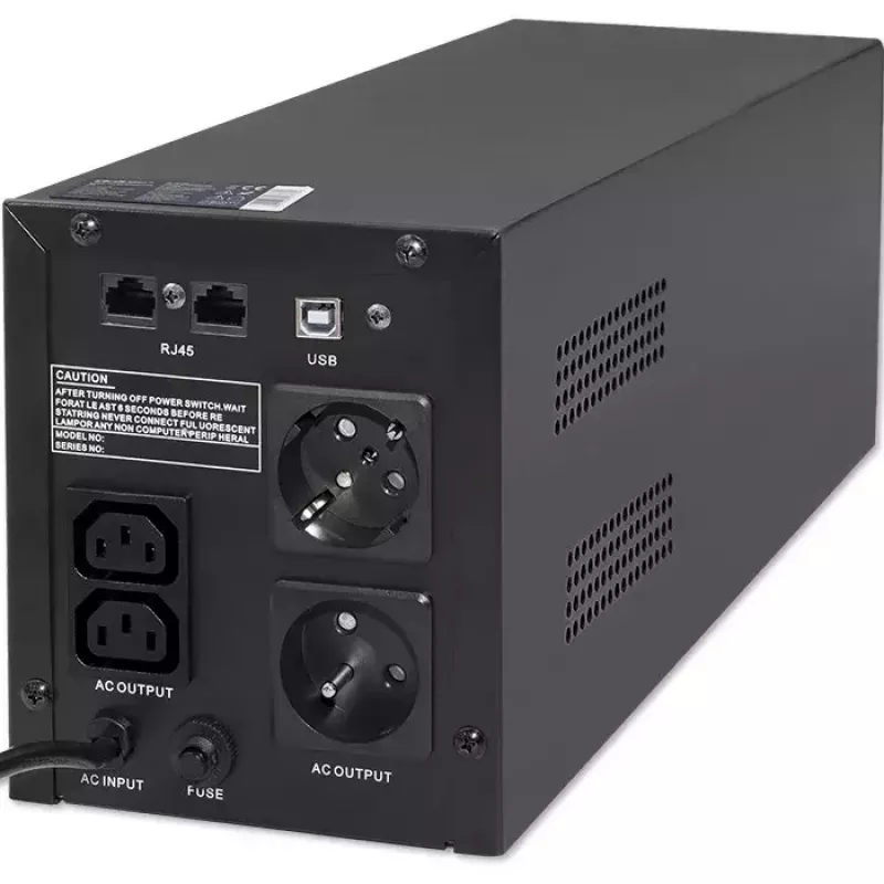 Qoltec 53777 UPS Line-Interactive 2 kVA 1200 W 4 AC outlets