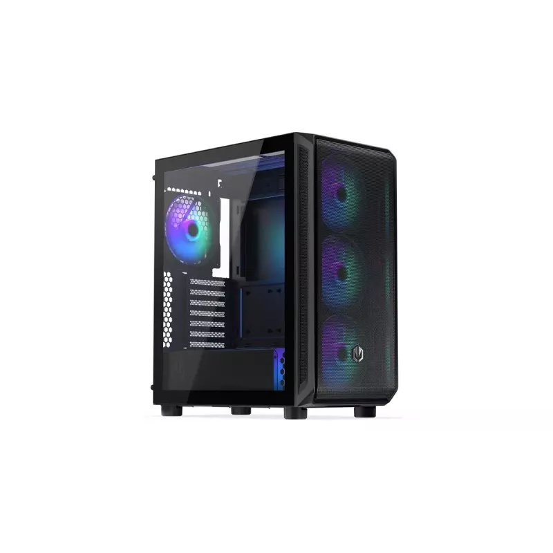 PC case ENDORFY Arx 500 ARGB ATX Black — tempered glass, ARGB, ATX, max GPU 350 mm, CPU cooler height 179 mm, 7 expansion slots