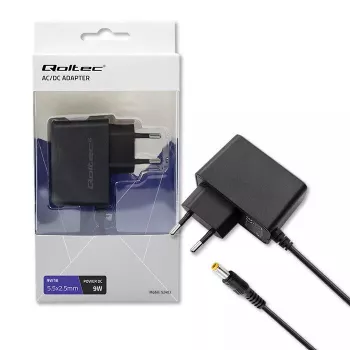 Power Adapter Qoltec 52403 Indoor 9W Black 220-240V