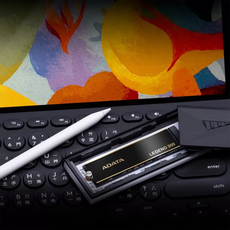 SSD M.2 2280 ADATA LEGEND 900 512 GB PCIe 4.0 NVMe 7000/5400 MB/s, TBW 1200, AES hardware encryption