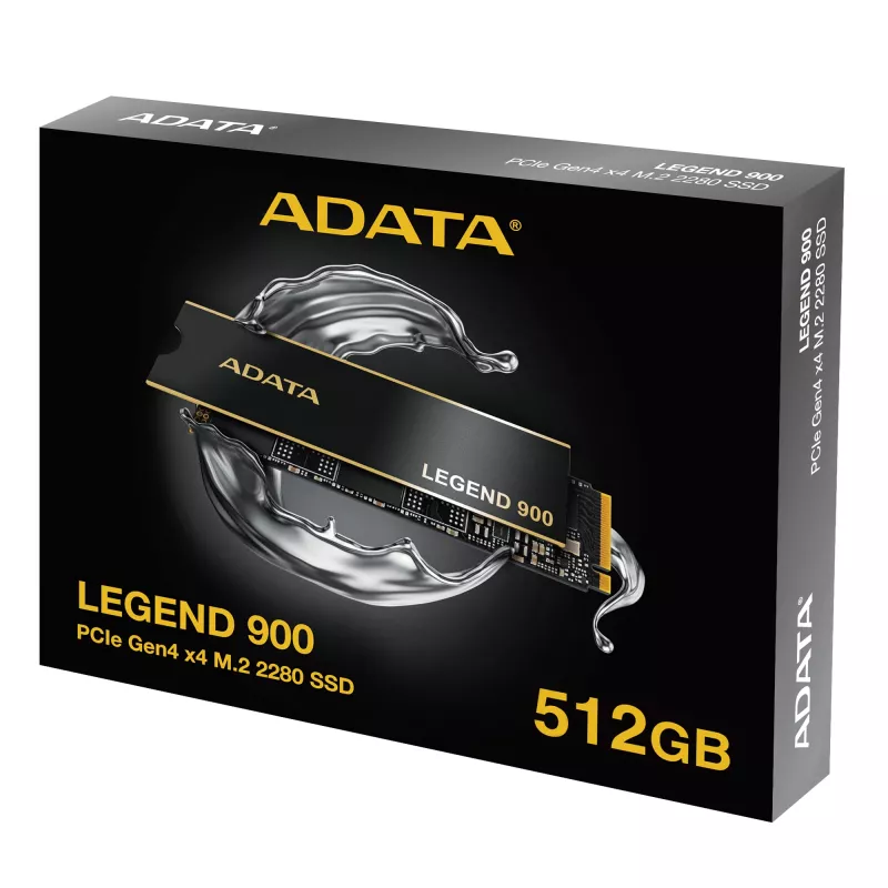 SSD M.2 2280 ADATA LEGEND 900 512 GB PCIe 4.0 NVMe 7000/5400 MB/s, TBW 1200, AES hardware encryption