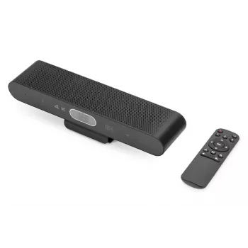 DIGITUS 4K All-in-One Video Bar Mini - Video Conference System (2x mic / 1x speaker)