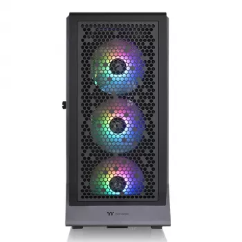 PC Case THERMALTAKE Ceres 500 TG ARGB Midi Tower Black — Tempered Glass, EATX, 3x140mm Front, USB-C