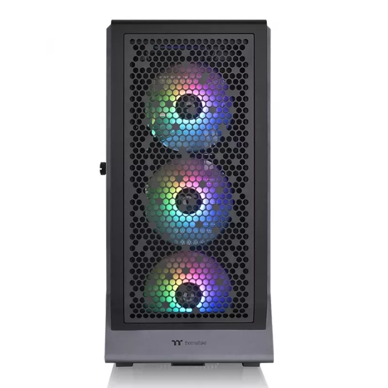 PC Case THERMALTAKE Ceres 500 TG ARGB Midi Tower Black — Tempered Glass, EATX, 3x140mm Front, USB-C