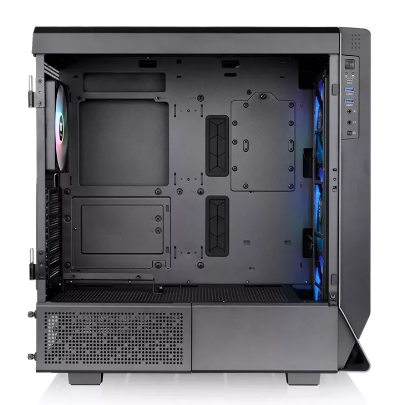 PC Case THERMALTAKE Ceres 500 TG ARGB Midi Tower Black — Tempered Glass, EATX, 3x140mm Front, USB-C