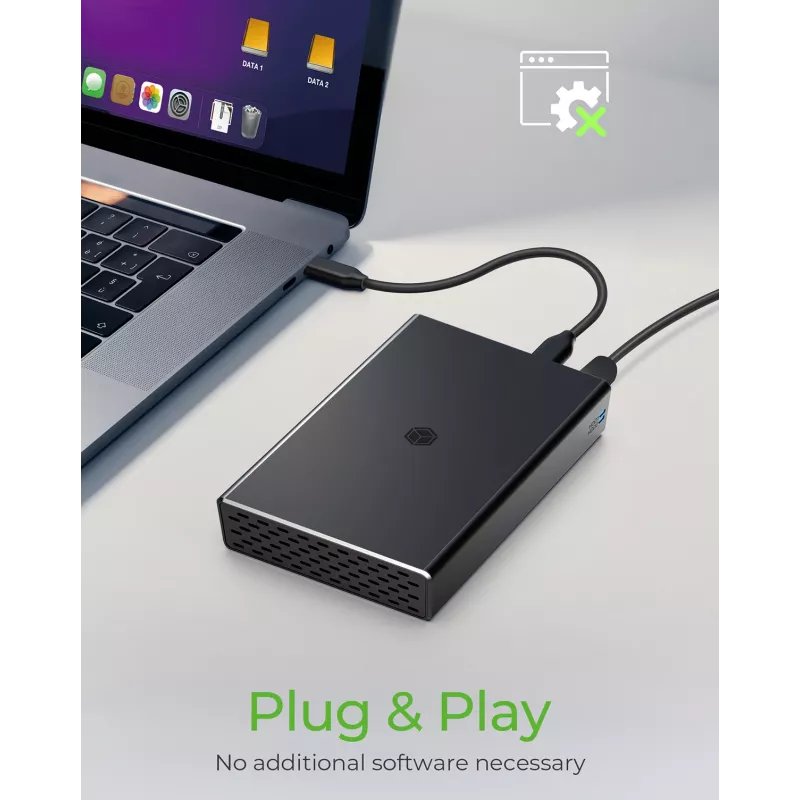 ICY BOX RAID enclosure for 2x HDD/SSD USB 3.2 Gen 2 Type-C® / Type-A interface