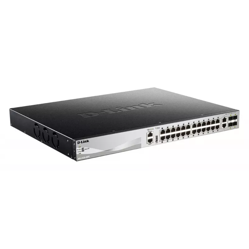 D-Link DGS-3130-30PS/E network switch Managed L3 Gigabit Ethernet (10/100/1000) Power over Ethernet (PoE) Grey