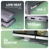 Axagon HMC-12GM2, USB 10Gbps hub, 3x USB-A, USB-C, HDMI, DP, RJ-45, M.2, SD/mSD, audio, PD