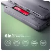 Axagon HMC-6GM2 USB 10Gbps hub USB-A USB-C HDMI M.2 SD/mSD PD 100W USB-C Wired USB 3.2 Gen 2 (3.1 Gen 2) Type-C Grey