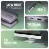 Axagon HMC-6GM2 USB 10Gbps hub USB-A USB-C HDMI M.2 SD/mSD PD 100W USB-C Wired USB 3.2 Gen 2 (3.1 Gen 2) Type-C Grey