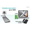 i-tec USB-C Metal Ergonomic 3x 4K Display Docking Station with Power Delivery 100 W + Universal Charger 100 W
