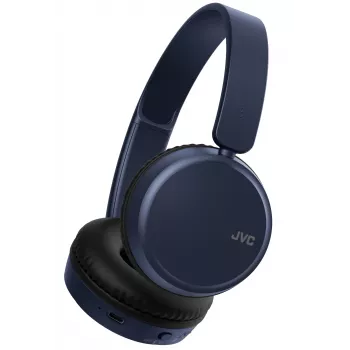 On-ear wireless headphones JVC HA-S36W-A-U — Bluetooth 5.2, 35 h playtime, built-in mic, blue